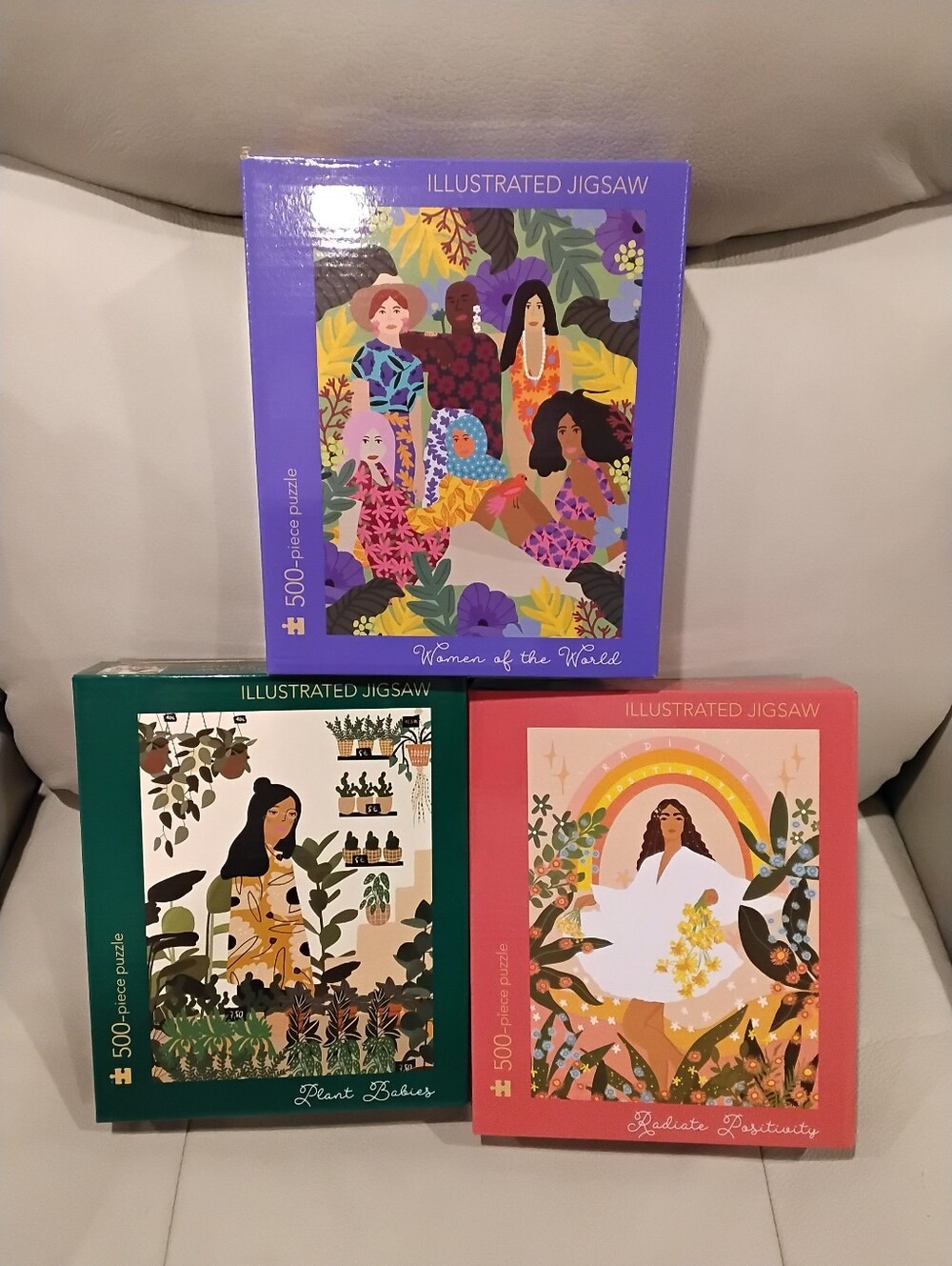 Set Of 3 New 500 Piece Puzzles